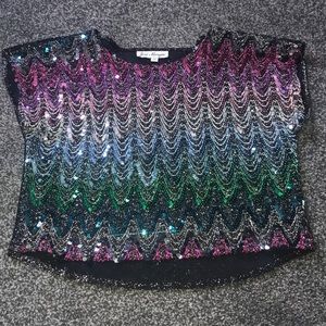 Sequin Crop Top